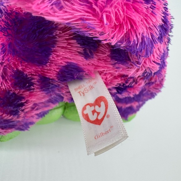 Ty Plush Giraffe Gilbert- Purple and Green 2017 Retired - Picture 5 of 5